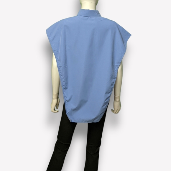 Shein Solid Split Side Top in Blue, M - Picture 5 of 9